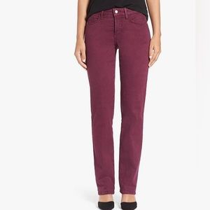 NEW NWT NYDJ Marilyn Straight Leg Sueded